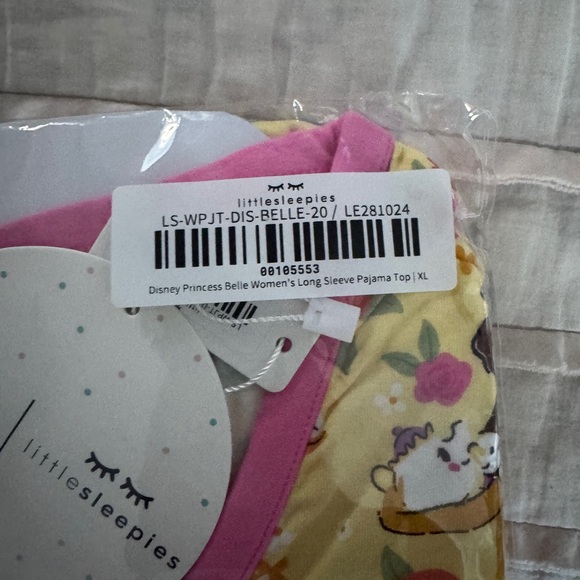 Little Sleepies Disney Pajamas - Yellow and Pink - Picture 2 of 2